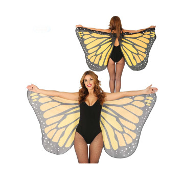 Ailes de papillon orange 170 x 80 cm adulte