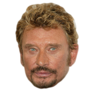 Masque en carton johnny Halliday