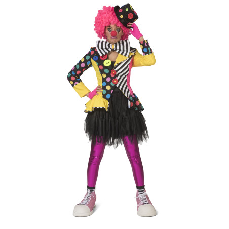 Veste clown multicolore femme