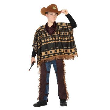 Déguisement de cowboy avec poncho garçon