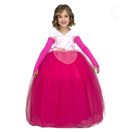 Déguisement princesse de bal rose fille