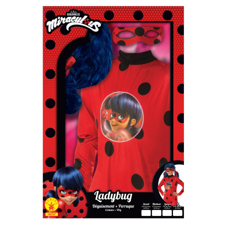 Coffret déguisement classique Ladybug fille