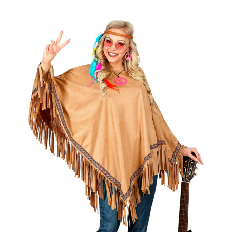 Poncho luxe indien adulte