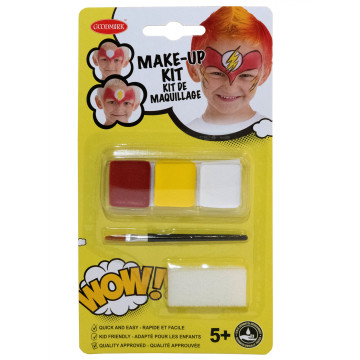 Kit maquillage super héros avec pinceau et éponge enfant