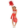 Déguisement pompom girl USA rouge femme