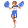 Déguisement pompom girl USA bleu femme