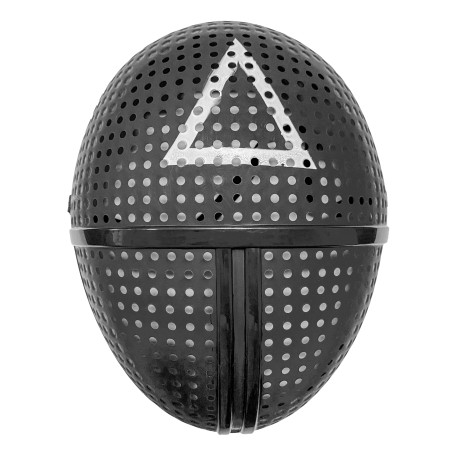 Masque en plastique gardien de jeu symbole triangle adulte