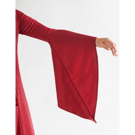 Déguisement gothique robe rouge femme