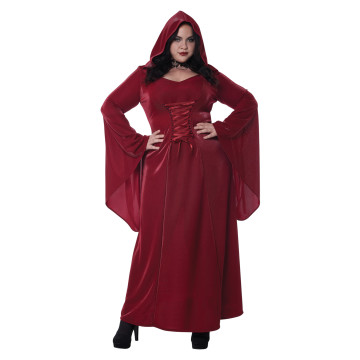 Déguisement gothique rouge grande taille femme