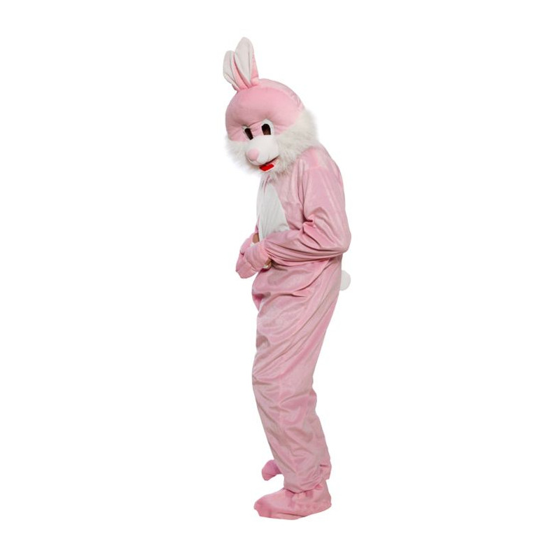 DÉGUISEMENT LAPIN ROSE (Kigurumi pyjama peluche) Taille adulte - 180 cm