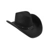 Chapeau cowboy noir adulte