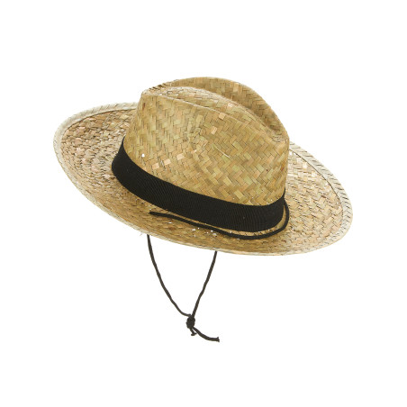 Chapeau cowboy paille adulte