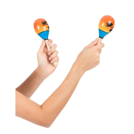 2 Maracas Hawaïennes en bois