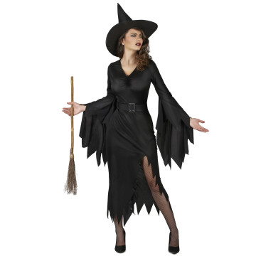 Costume sexy noire femme de sorcière
