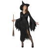 Costume sexy noire femme de sorcière