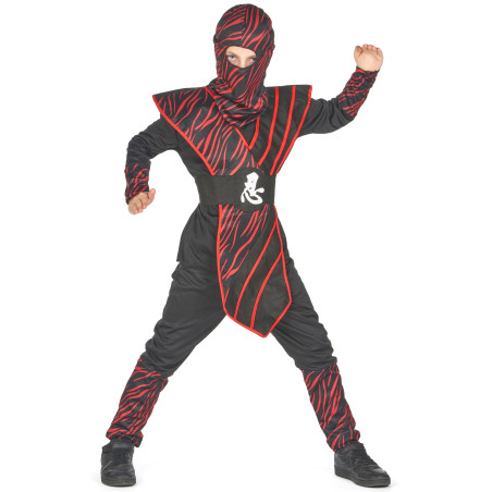 Déguisement ninja fauve rouge garçon