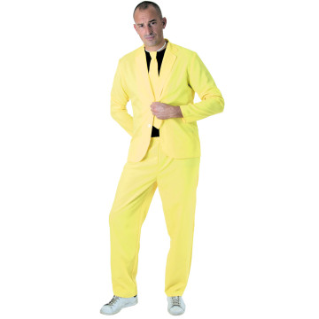 Costume fashion jaune fluo adulte