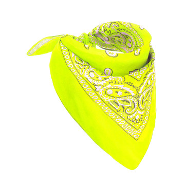 Bandana jaune fluo adulte