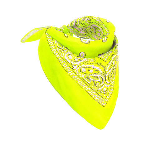 Bandana jaune fluo adulte