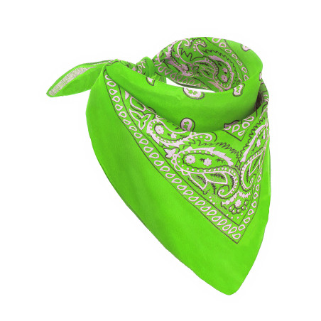 Bandana vert fluo adulte