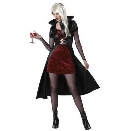 Déguisement vampire femme rouge Halloween