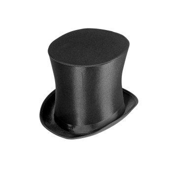 Chapeau luxe haut de forme satin adulte