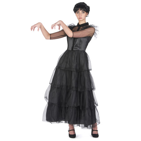 Déguisement robe de bal gothique noire femme