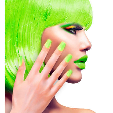 Pack de faux ongles fluo vert