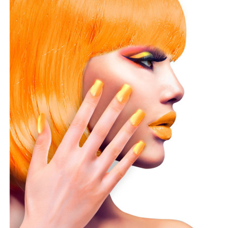 Faux ongles pack orange fluo