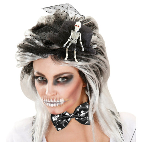 Noeud papillon halloween de squelette