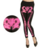 Legging fluo rose squelette