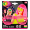 Lunettes rose fluo