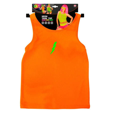 Débardeur orange fluo