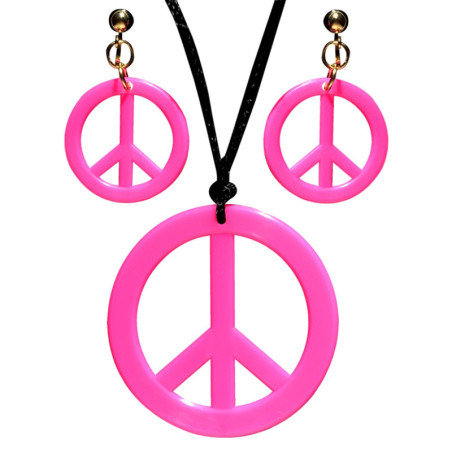 Bijoux rose fluo de Hippie