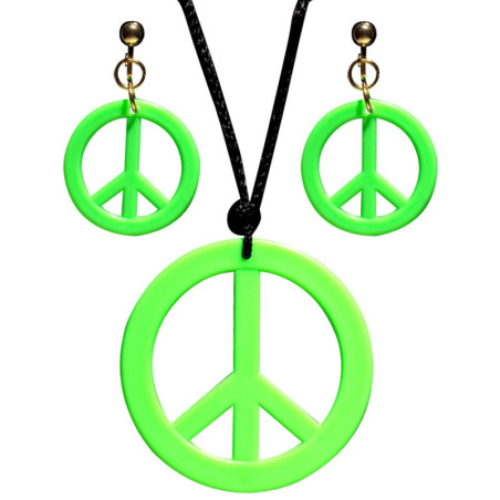 Bijoux vert fluo Hippie