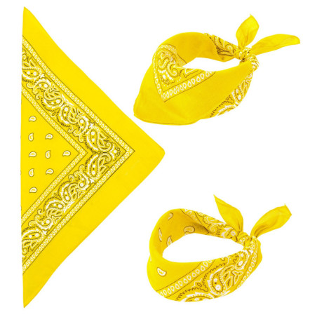 Bandana jaune fluo