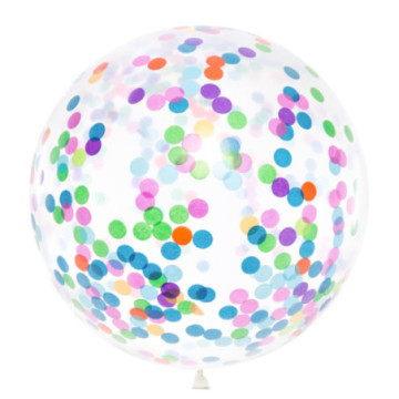 Ballon à confettis 1 mètre
