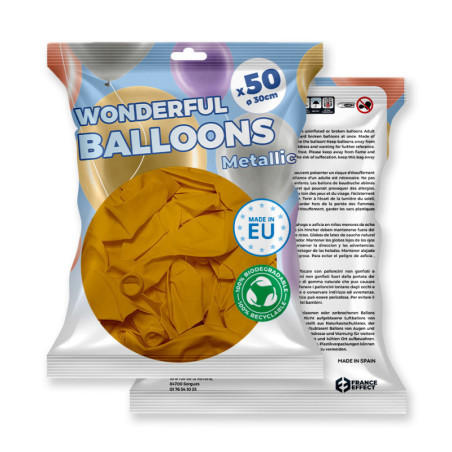 Pack de 50 ballons 30 cm