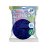 Pack 50 ballons bleu foncé