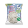 pack 50 ballons blanc