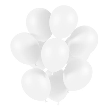 pack 50 ballons blanc