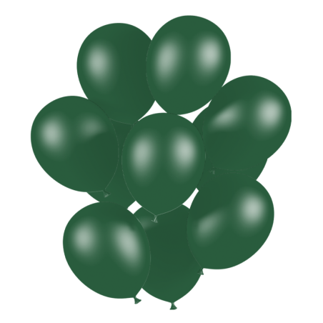 Pack 50 ballons vert foncé