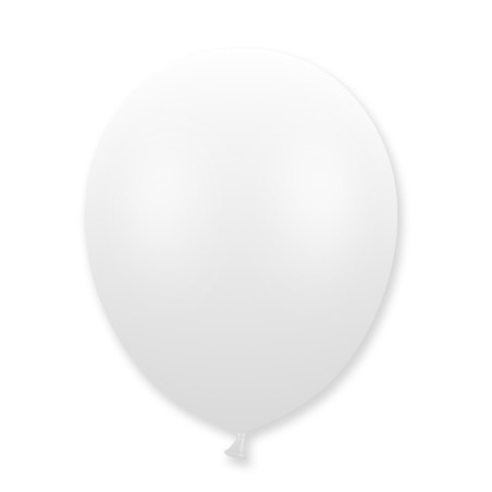 Pack 50 ballons métal blanc