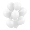 Pack 50 ballons métal blanc