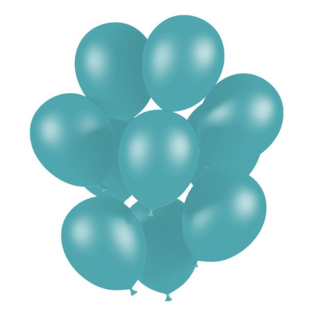 Pack 50 ballons turquoise