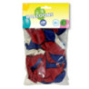 pack 50 ballons bleu blanc rouge