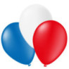 pack 50 ballons bleu blanc rouge