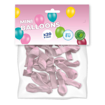 Pack mini ballons rose pastel