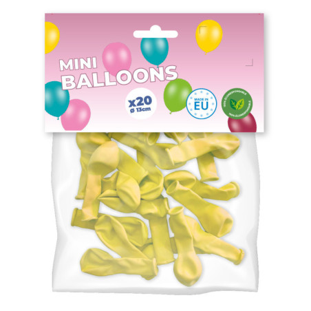 Mini ballons jaune