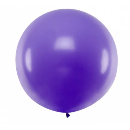 Ballon géant rond violet lavande - 1 mètre